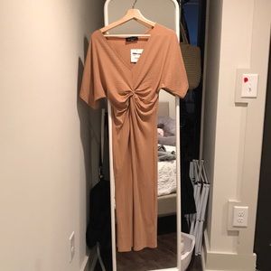 Kittenish blond/ brown bodycon dress